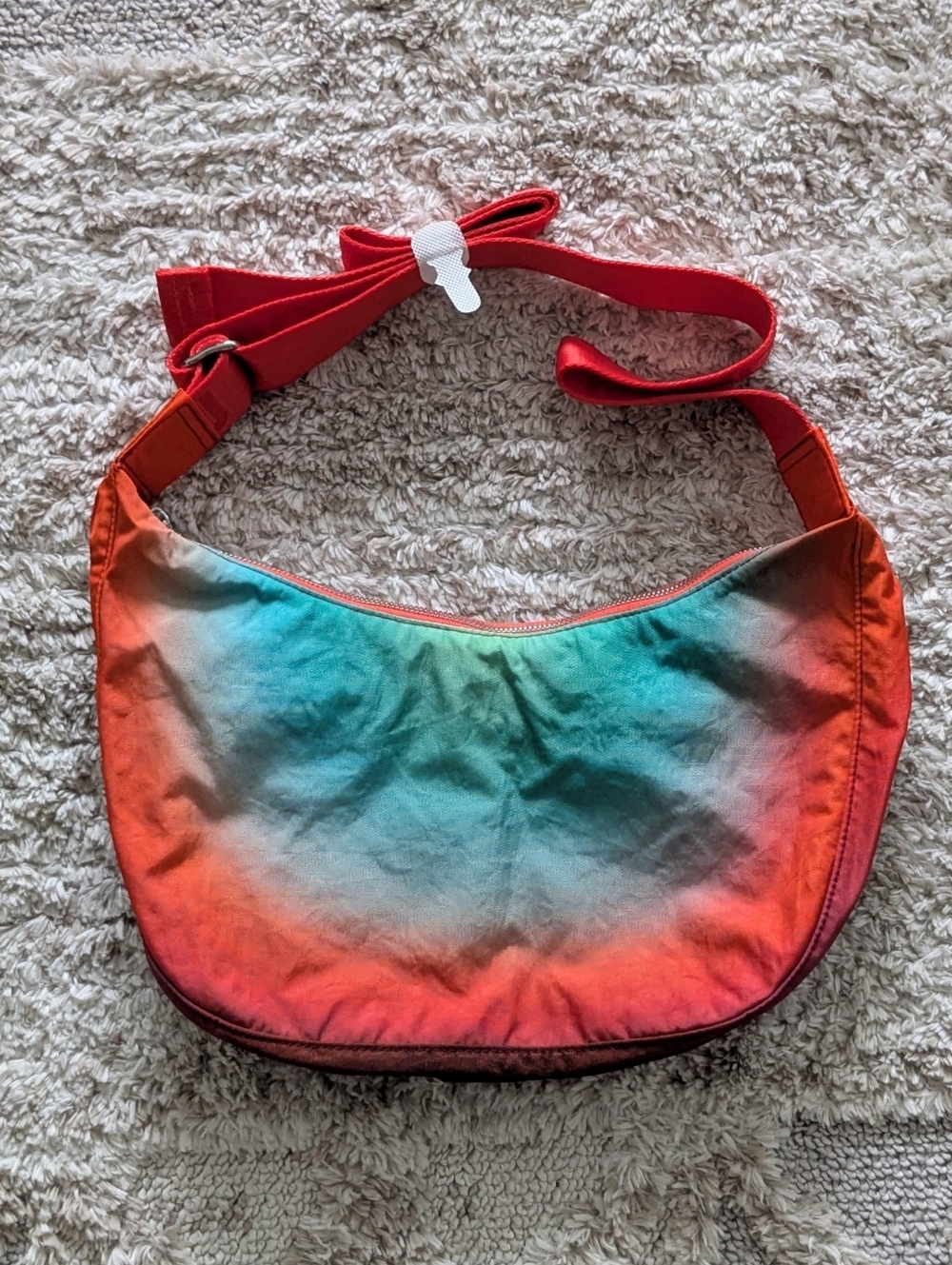 Baggu Rain Medium Nylon Crescent Bag Julia Heuer NWT